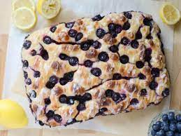 Lemon Blueberry Sourdough Focaccia